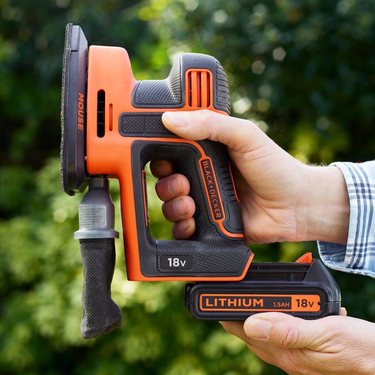 Levigatrice mouse Black+Decker BDCDS18-QW 18V 2Ah
