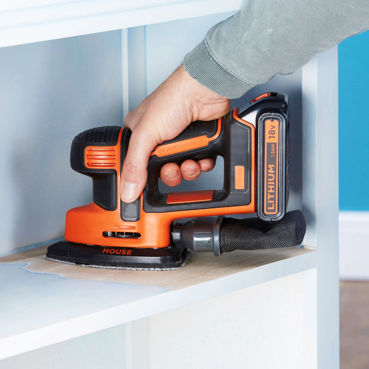 Levigatrice mouse Black+Decker BDCDS18-QW 18V 2Ah