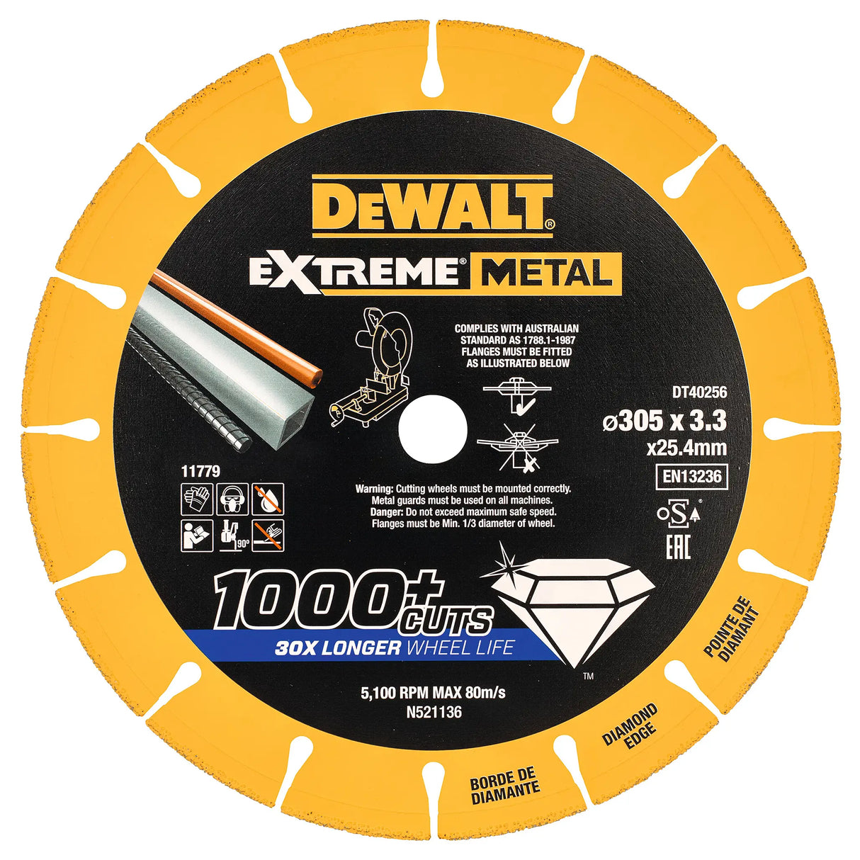 Disco da taglio Dewalt DT40256-QZ