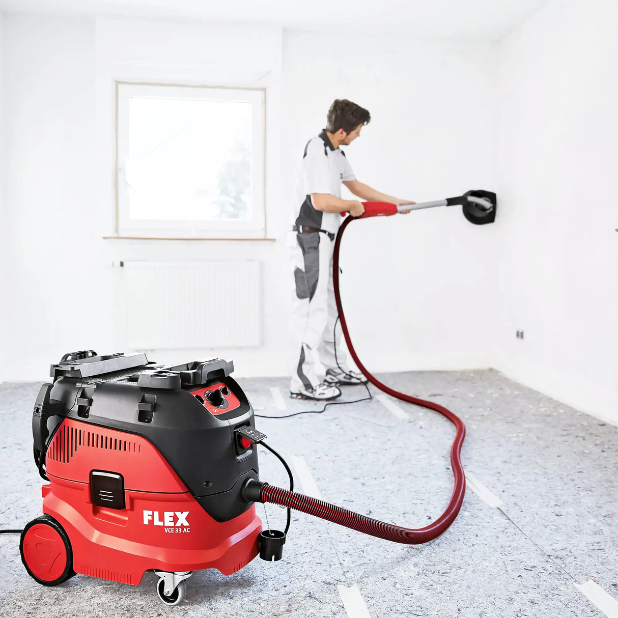 Levigatrice aspirapolvere Flex GE 6 R-EC + VCE 33 M AC Set + Carta abrasiva