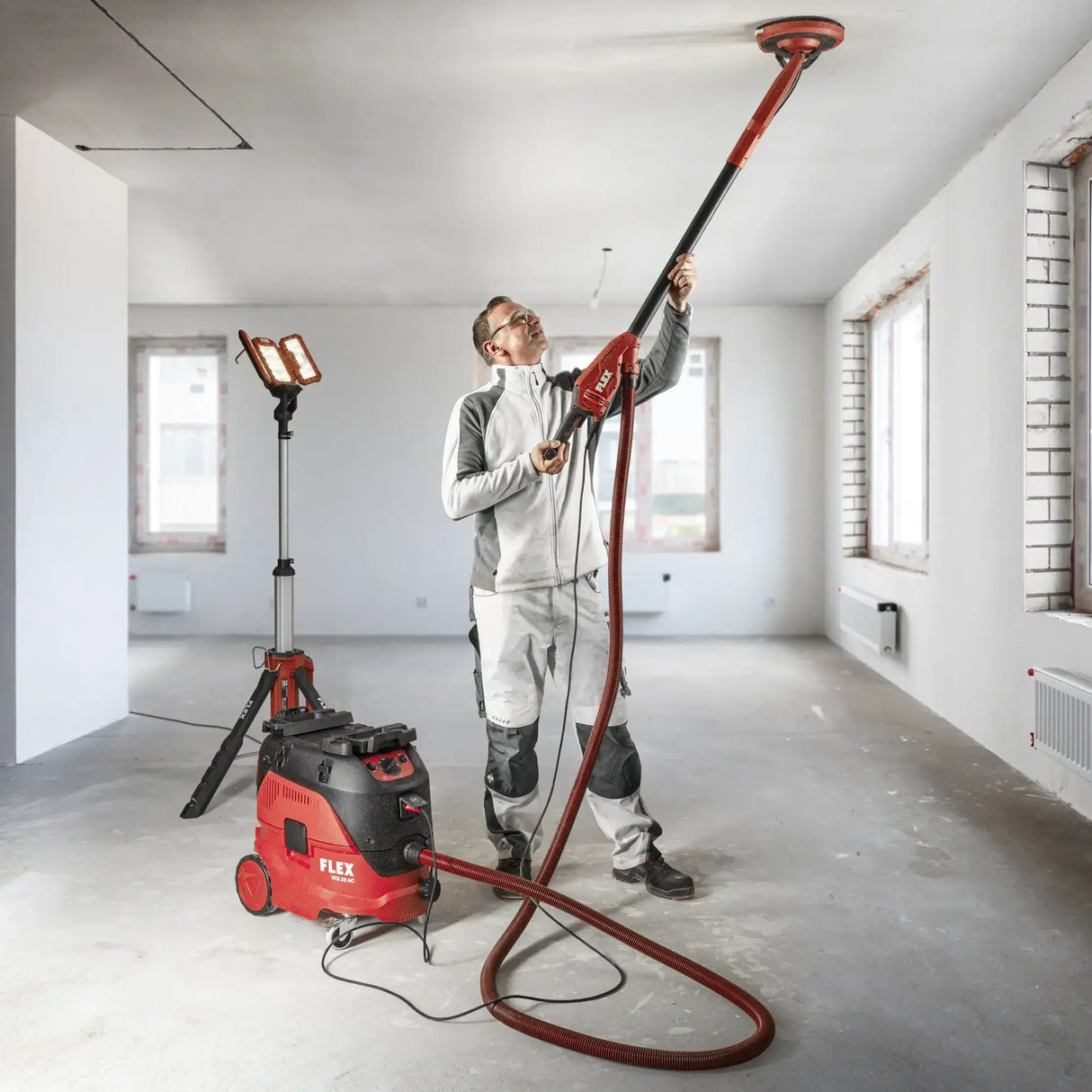 Levigatrice aspirapolvere Flex GE 6 R-EC + VCE 33 M AC Set + Carta abrasiva