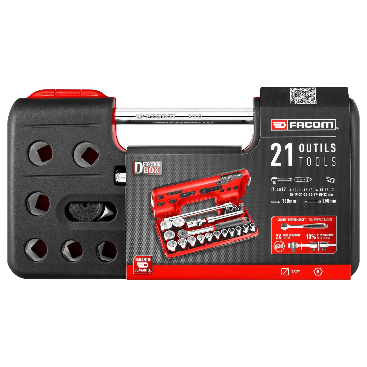 S.161DBOX1PB - Facom Socket Wrench Set S.161DBOX1PB 1/2" 21 Pieces - Image 7
