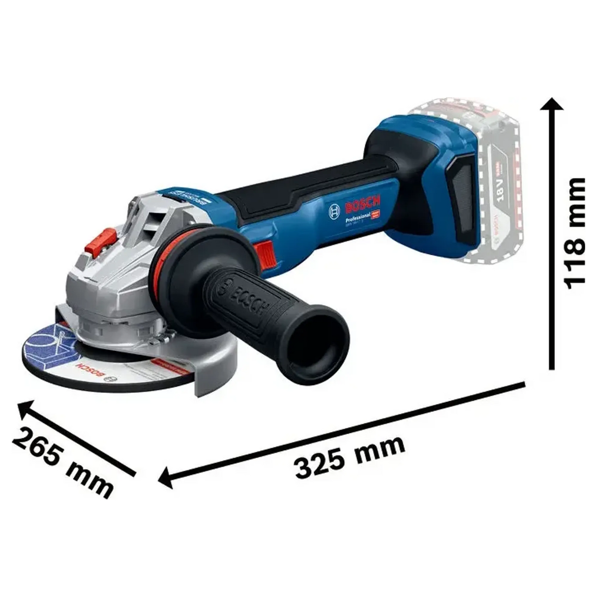 06019N4102 - Smerigliatrice Bosch GWS 18V-11 PRO 18V - Immagine 21