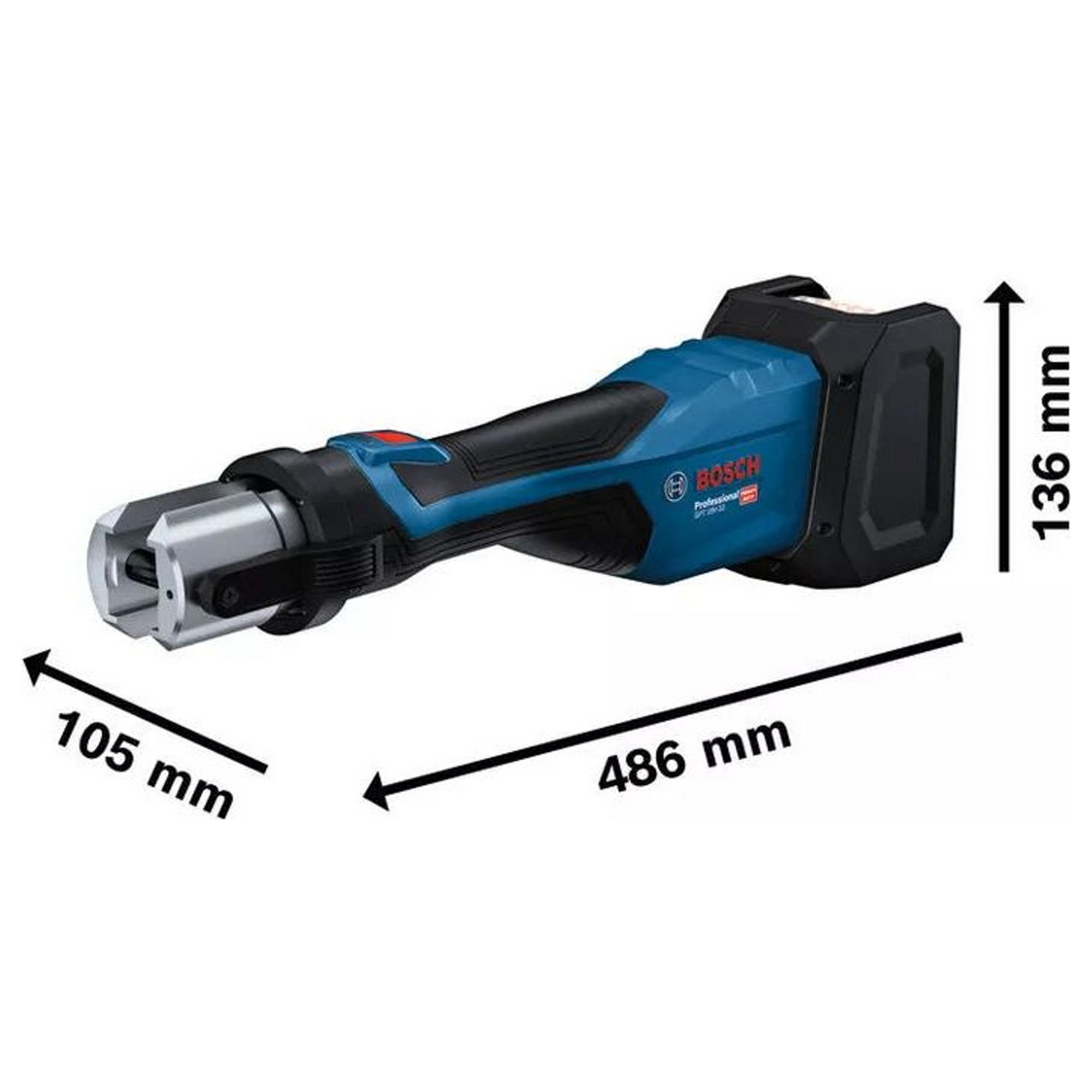 06019M2103 - Pressatrice Bosch GPT 18V-32 Professional 18V - Immagine 7