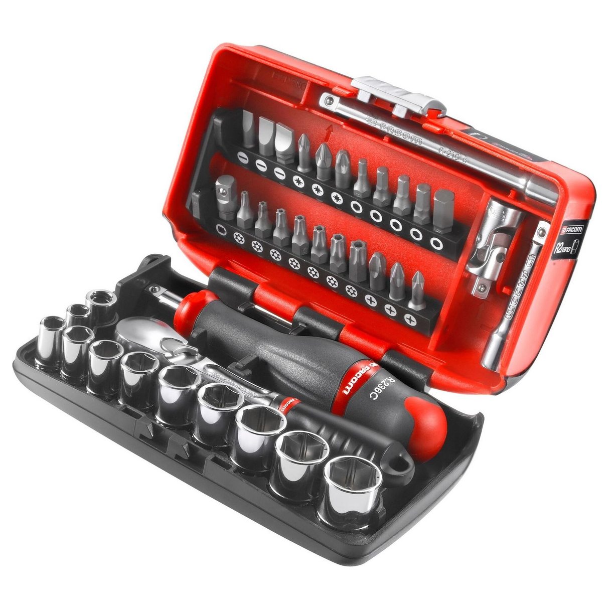 Set Chiavi a Bussola Facom RL.NANO1PB 1/4" 38 Pezzi