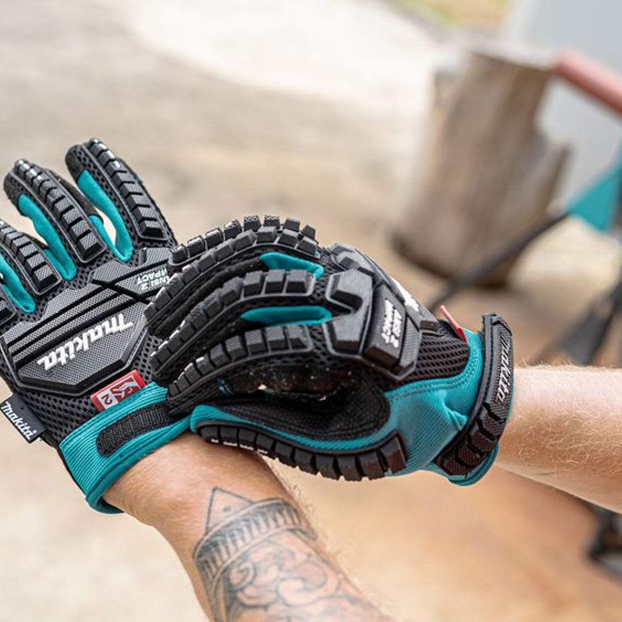 P-84470 - Gloves Makita P-84470 Shockproof Demolition Size L - Image 18