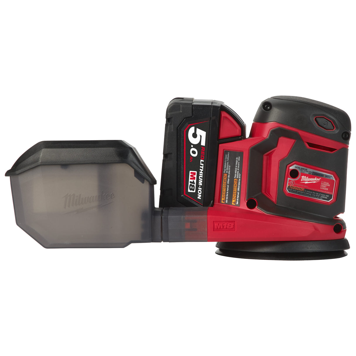 Levigatrice Rotorbitale Milwaukee M18 BOS125-502B 18V 5Ah