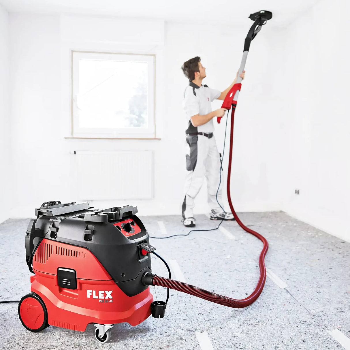 Levigatrice aspirapolvere Flex GE 6 R-EC + VCE 33 M AC Set + Carta abrasiva
