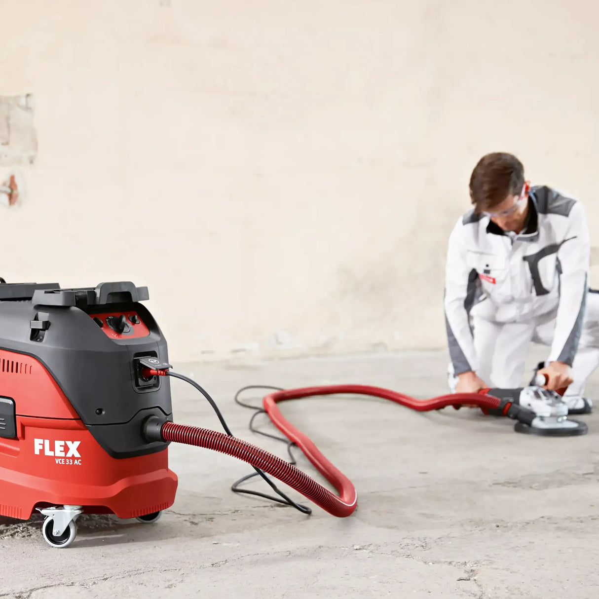 Levigatrice aspirapolvere Flex GE 6 R-EC + VCE 33 M AC Set + Carta abrasiva