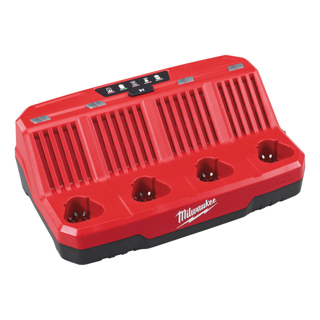 Caricabatterie multiplo Milwaukee M12 C4