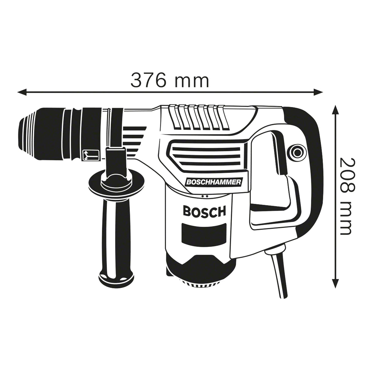 Martello Scalpellatore Bosch GSH 3E 650W