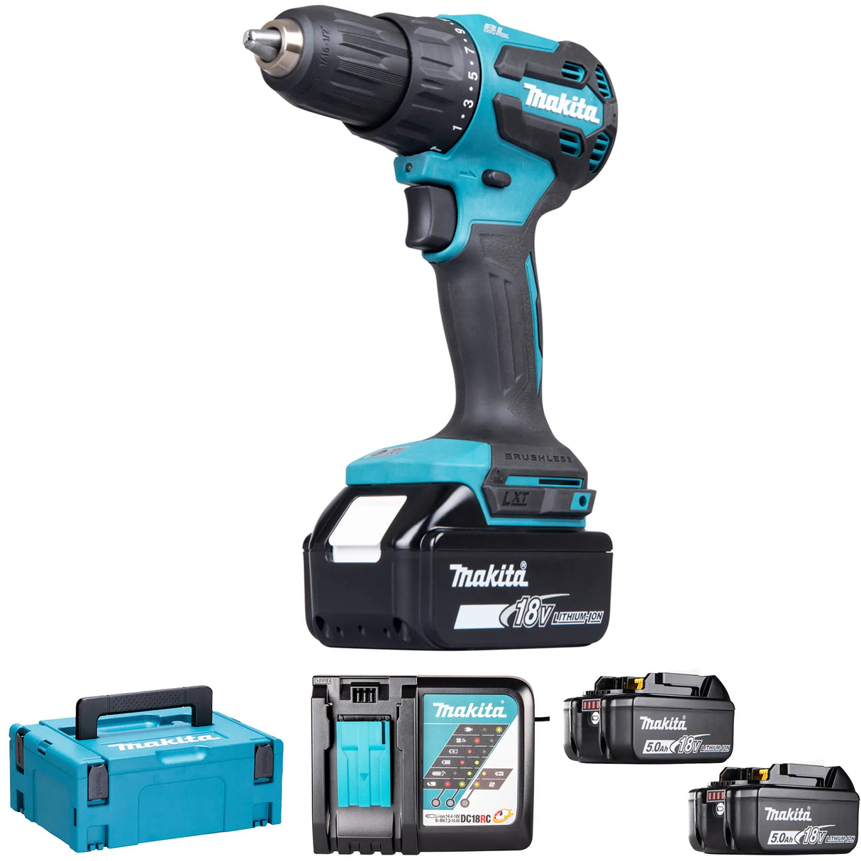Avvitatore a percussione Makita DHP490RTJ 18V 5Ah