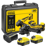 Smerigliatrice Angolare Stanley SFMCG700M2K-QW 18V 4Ah