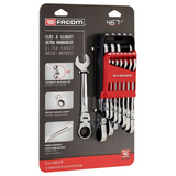 467BF.JP12PB - Ratchet Wrench Set Flex Head Facom 467BF 12 pieces - Image 2