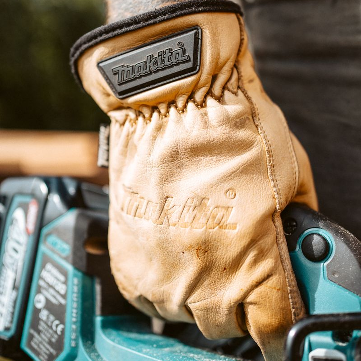 P-84632 - Work Gloves Makita P-84632 Cow Driver Leather Size L - Image 7
