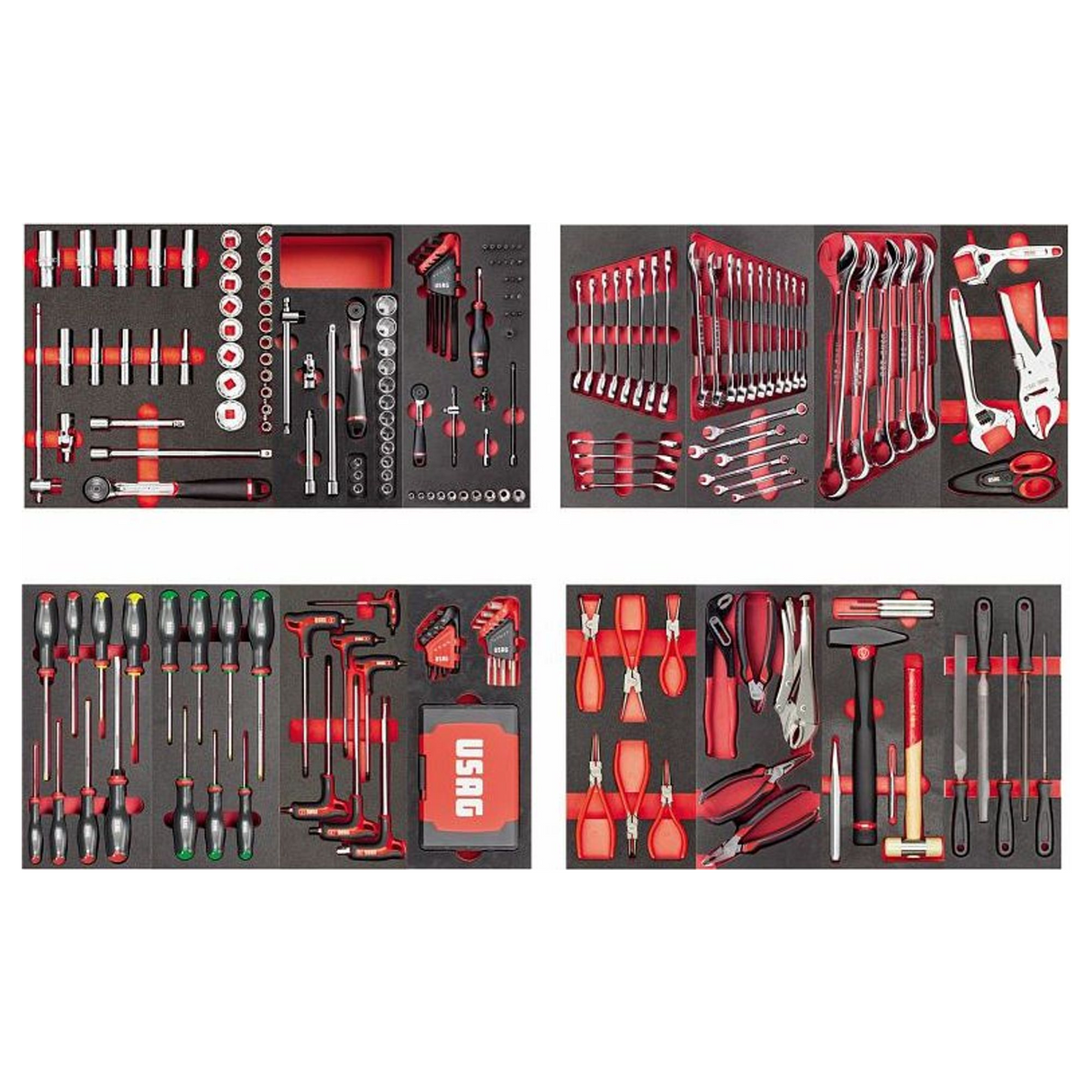 Assortimento Manutenzione Usag 495 MC 302 pz 4 cassetti