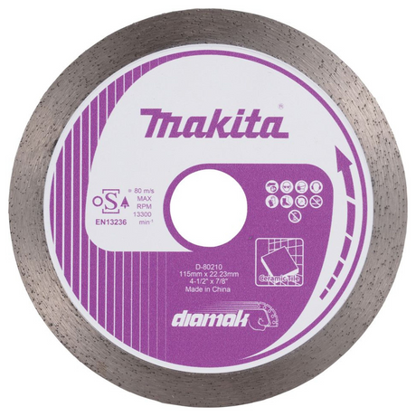 Disco Diamantato Makita D-80210 115mm Corona Continua