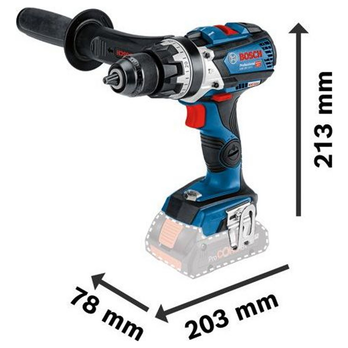 Trapano Avvitatore Bosch GSB 18V-110 C PRO 18V 4Ah
