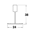 Portante Cipriani T24 Bianco 3,7 MT